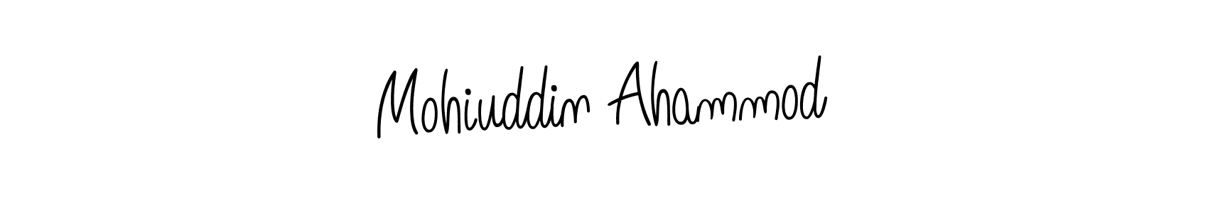 How to make Mohiuddin Ahammod name signature. Use Angelique-Rose-font-FFP style for creating short signs online. This is the latest handwritten sign. Mohiuddin Ahammod signature style 5 images and pictures png