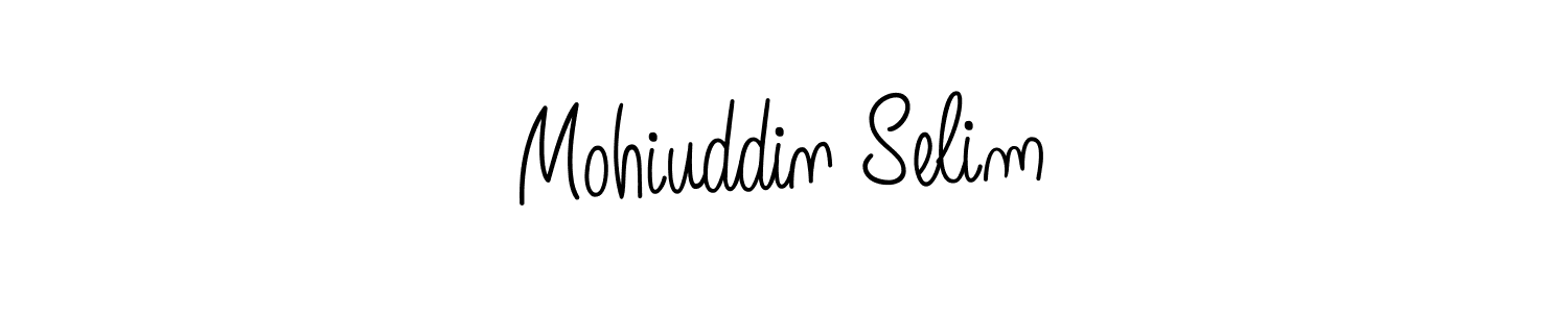 Create a beautiful signature design for name Mohiuddin Selim. With this signature (Angelique-Rose-font-FFP) fonts, you can make a handwritten signature for free. Mohiuddin Selim signature style 5 images and pictures png