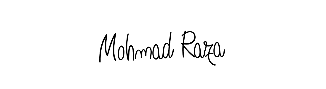 Make a beautiful signature design for name Mohmad Raza. With this signature (Angelique-Rose-font-FFP) style, you can create a handwritten signature for free. Mohmad Raza signature style 5 images and pictures png