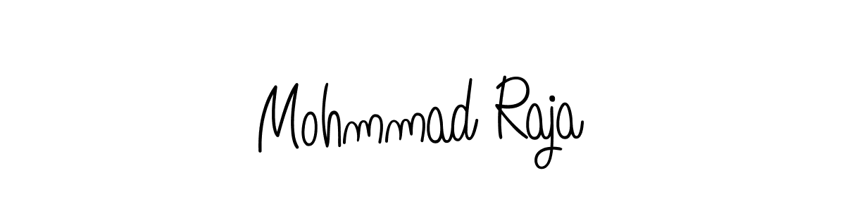 You should practise on your own different ways (Angelique-Rose-font-FFP) to write your name (Mohmmad Raja) in signature. don't let someone else do it for you. Mohmmad Raja signature style 5 images and pictures png