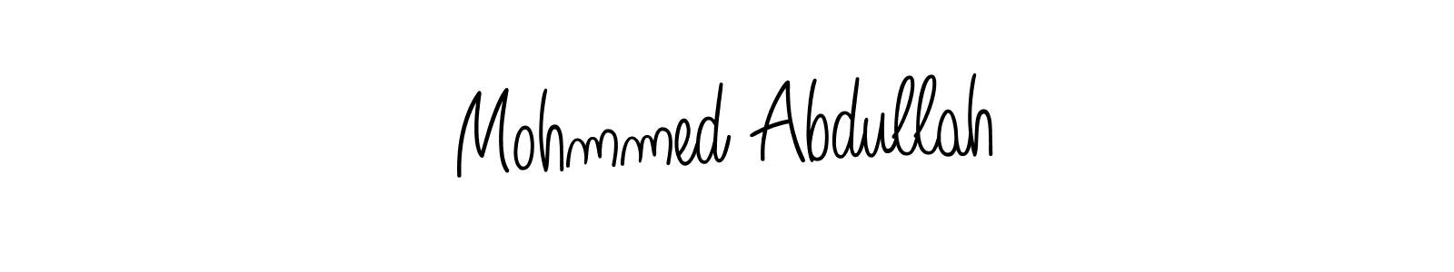 Make a beautiful signature design for name Mohmmed Abdullah. With this signature (Angelique-Rose-font-FFP) style, you can create a handwritten signature for free. Mohmmed Abdullah signature style 5 images and pictures png