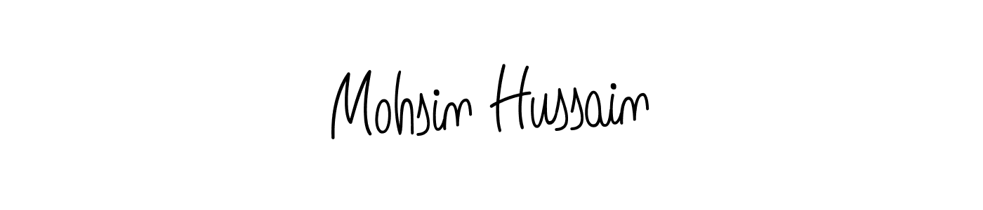 Mohsin Hussain stylish signature style. Best Handwritten Sign (Angelique-Rose-font-FFP) for my name. Handwritten Signature Collection Ideas for my name Mohsin Hussain. Mohsin Hussain signature style 5 images and pictures png