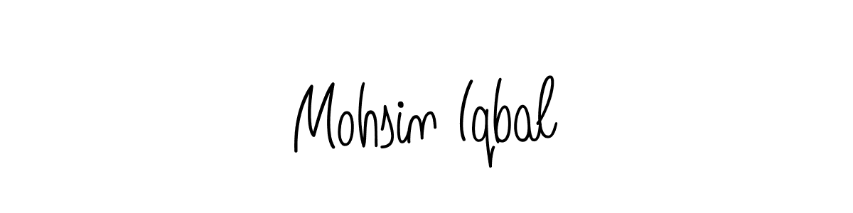 Use a signature maker to create a handwritten signature online. With this signature software, you can design (Angelique-Rose-font-FFP) your own signature for name Mohsin Iqbal. Mohsin Iqbal signature style 5 images and pictures png