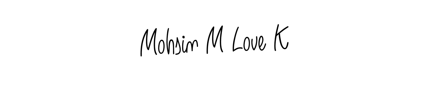 Similarly Angelique-Rose-font-FFP is the best handwritten signature design. Signature creator online .You can use it as an online autograph creator for name Mohsin M Love K. Mohsin M Love K signature style 5 images and pictures png
