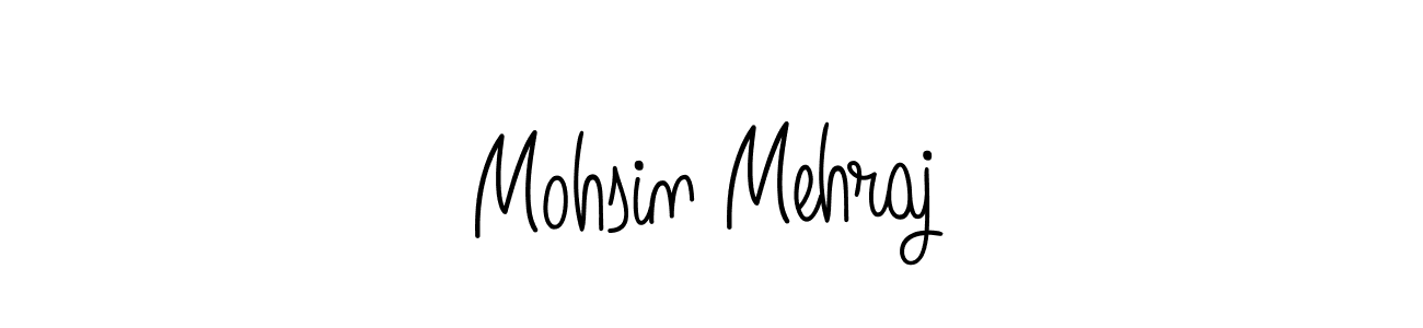 How to make Mohsin Mehraj name signature. Use Angelique-Rose-font-FFP style for creating short signs online. This is the latest handwritten sign. Mohsin Mehraj signature style 5 images and pictures png