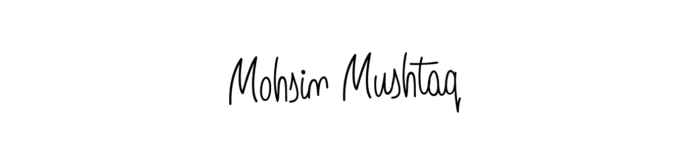 How to make Mohsin Mushtaq name signature. Use Angelique-Rose-font-FFP style for creating short signs online. This is the latest handwritten sign. Mohsin Mushtaq signature style 5 images and pictures png