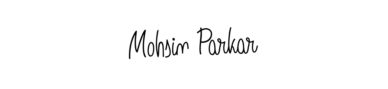 Use a signature maker to create a handwritten signature online. With this signature software, you can design (Angelique-Rose-font-FFP) your own signature for name Mohsin Parkar. Mohsin Parkar signature style 5 images and pictures png