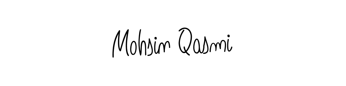 Create a beautiful signature design for name Mohsin Qasmi. With this signature (Angelique-Rose-font-FFP) fonts, you can make a handwritten signature for free. Mohsin Qasmi signature style 5 images and pictures png
