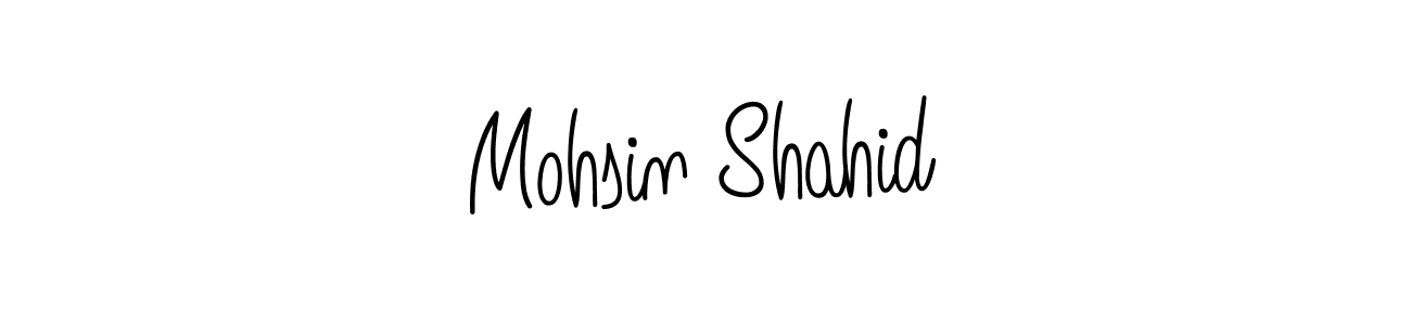 Mohsin Shahid stylish signature style. Best Handwritten Sign (Angelique-Rose-font-FFP) for my name. Handwritten Signature Collection Ideas for my name Mohsin Shahid. Mohsin Shahid signature style 5 images and pictures png