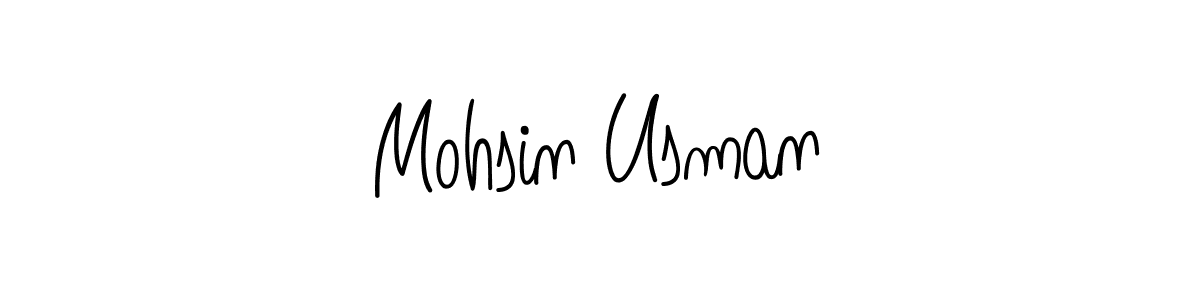 How to make Mohsin Usman signature? Angelique-Rose-font-FFP is a professional autograph style. Create handwritten signature for Mohsin Usman name. Mohsin Usman signature style 5 images and pictures png