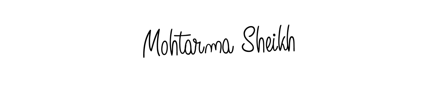 Once you've used our free online signature maker to create your best signature Angelique-Rose-font-FFP style, it's time to enjoy all of the benefits that Mohtarma Sheikh name signing documents. Mohtarma Sheikh signature style 5 images and pictures png