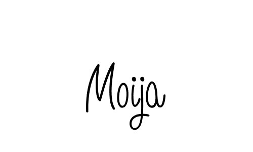 Moija stylish signature style. Best Handwritten Sign (Angelique-Rose-font-FFP) for my name. Handwritten Signature Collection Ideas for my name Moija. Moija signature style 5 images and pictures png