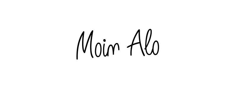 Check out images of Autograph of Moin Alo name. Actor Moin Alo Signature Style. Angelique-Rose-font-FFP is a professional sign style online. Moin Alo signature style 5 images and pictures png