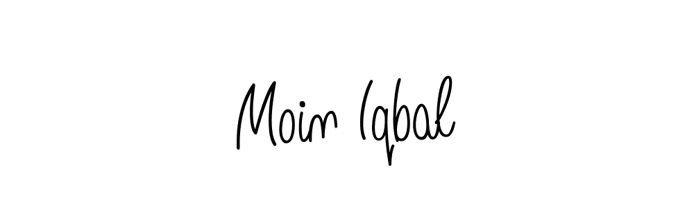 Moin Iqbal stylish signature style. Best Handwritten Sign (Angelique-Rose-font-FFP) for my name. Handwritten Signature Collection Ideas for my name Moin Iqbal. Moin Iqbal signature style 5 images and pictures png