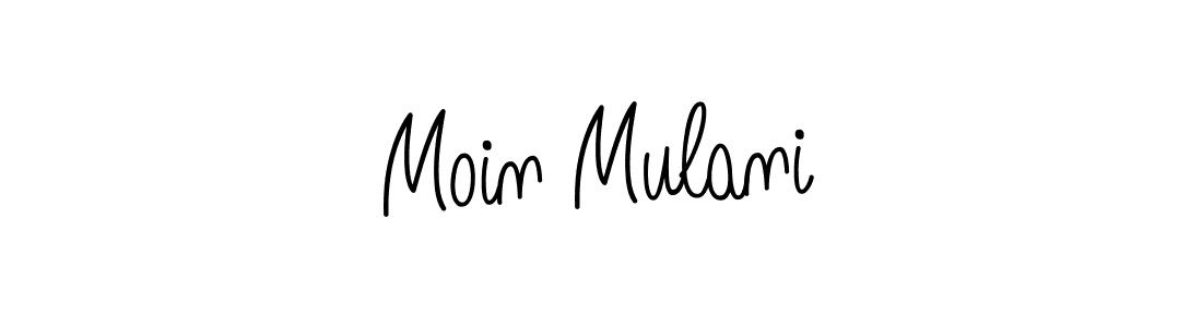 Moin Mulani stylish signature style. Best Handwritten Sign (Angelique-Rose-font-FFP) for my name. Handwritten Signature Collection Ideas for my name Moin Mulani. Moin Mulani signature style 5 images and pictures png