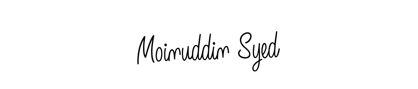 Moinuddin Syed stylish signature style. Best Handwritten Sign (Angelique-Rose-font-FFP) for my name. Handwritten Signature Collection Ideas for my name Moinuddin Syed. Moinuddin Syed signature style 5 images and pictures png