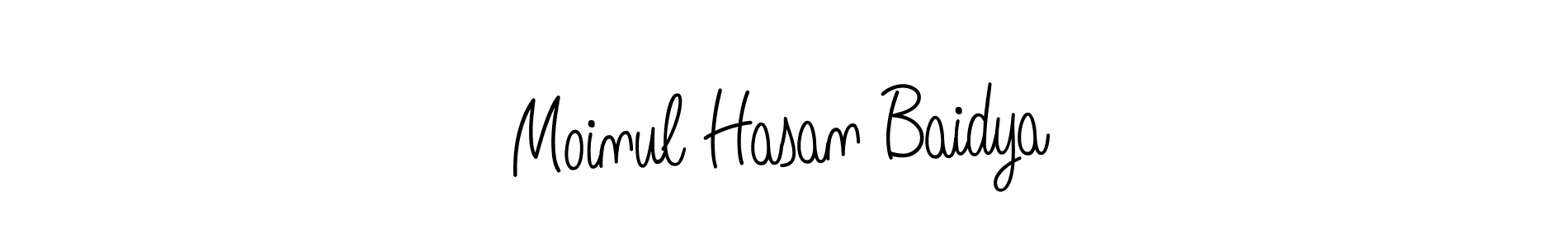 Use a signature maker to create a handwritten signature online. With this signature software, you can design (Angelique-Rose-font-FFP) your own signature for name Moinul Hasan Baidya. Moinul Hasan Baidya signature style 5 images and pictures png