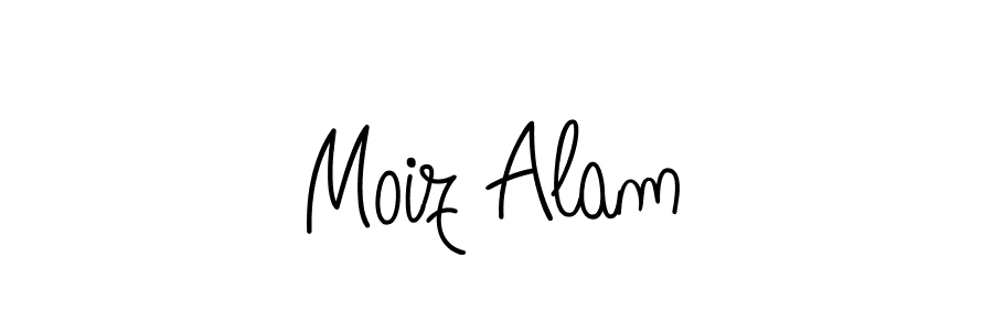 Moiz Alam stylish signature style. Best Handwritten Sign (Angelique-Rose-font-FFP) for my name. Handwritten Signature Collection Ideas for my name Moiz Alam. Moiz Alam signature style 5 images and pictures png