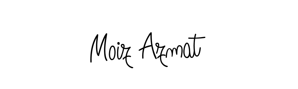 The best way (Angelique-Rose-font-FFP) to make a short signature is to pick only two or three words in your name. The name Moiz Azmat include a total of six letters. For converting this name. Moiz Azmat signature style 5 images and pictures png