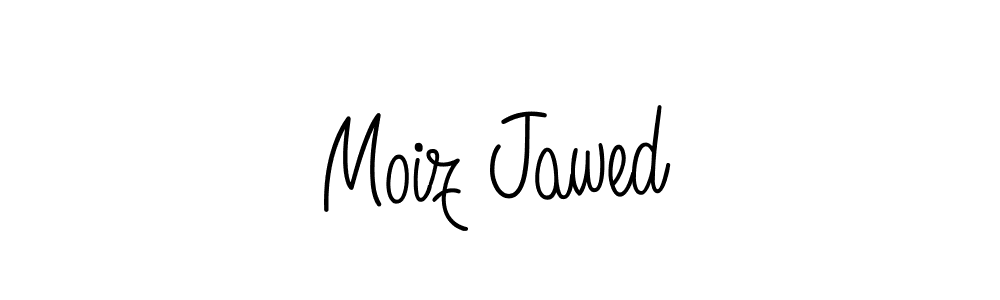 Moiz Jawed stylish signature style. Best Handwritten Sign (Angelique-Rose-font-FFP) for my name. Handwritten Signature Collection Ideas for my name Moiz Jawed. Moiz Jawed signature style 5 images and pictures png