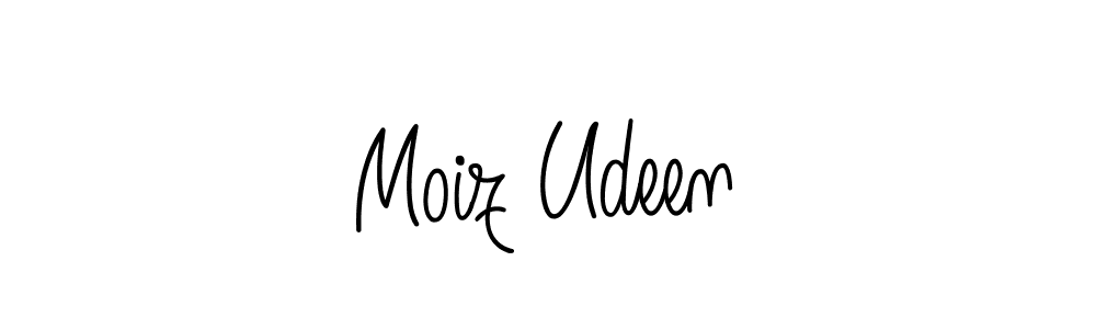 Make a short Moiz Udeen signature style. Manage your documents anywhere anytime using Angelique-Rose-font-FFP. Create and add eSignatures, submit forms, share and send files easily. Moiz Udeen signature style 5 images and pictures png