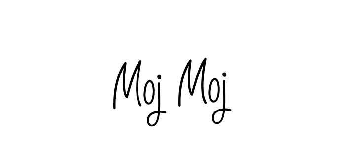Design your own signature with our free online signature maker. With this signature software, you can create a handwritten (Angelique-Rose-font-FFP) signature for name Moj Moj. Moj Moj signature style 5 images and pictures png