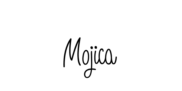 Mojica stylish signature style. Best Handwritten Sign (Angelique-Rose-font-FFP) for my name. Handwritten Signature Collection Ideas for my name Mojica. Mojica signature style 5 images and pictures png