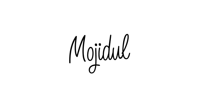 Make a beautiful signature design for name Mojidul. With this signature (Angelique-Rose-font-FFP) style, you can create a handwritten signature for free. Mojidul signature style 5 images and pictures png