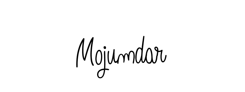 Use a signature maker to create a handwritten signature online. With this signature software, you can design (Angelique-Rose-font-FFP) your own signature for name Mojumdar. Mojumdar signature style 5 images and pictures png