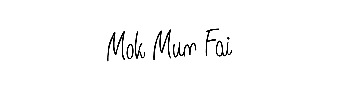 Also we have Mok Mun Fai name is the best signature style. Create professional handwritten signature collection using Angelique-Rose-font-FFP autograph style. Mok Mun Fai signature style 5 images and pictures png