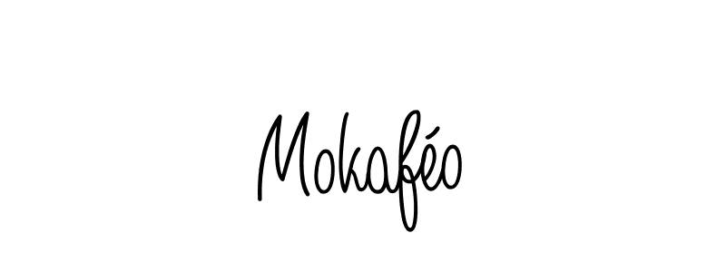 Create a beautiful signature design for name Mokaféo. With this signature (Angelique-Rose-font-FFP) fonts, you can make a handwritten signature for free. Mokaféo signature style 5 images and pictures png