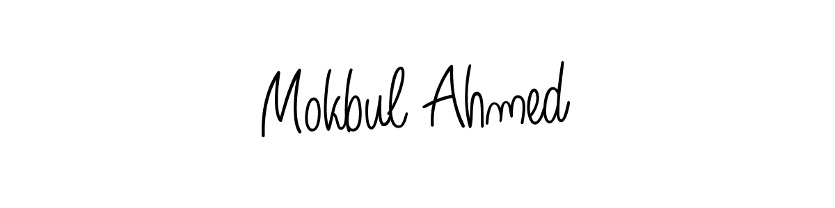 How to make Mokbul Ahmed signature? Angelique-Rose-font-FFP is a professional autograph style. Create handwritten signature for Mokbul Ahmed name. Mokbul Ahmed signature style 5 images and pictures png