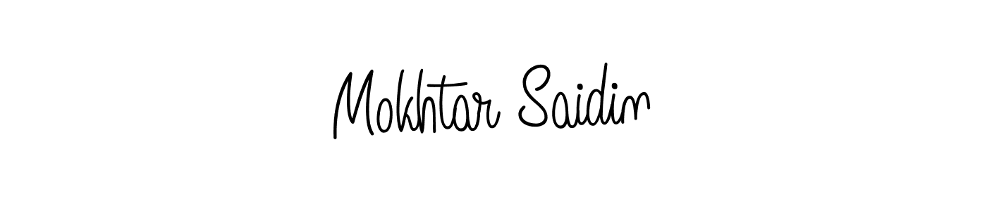 The best way (Angelique-Rose-font-FFP) to make a short signature is to pick only two or three words in your name. The name Mokhtar Saidin include a total of six letters. For converting this name. Mokhtar Saidin signature style 5 images and pictures png