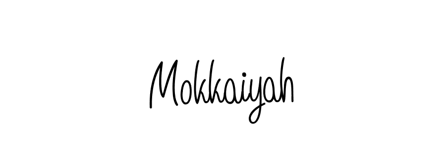 if you are searching for the best signature style for your name Mokkaiyah. so please give up your signature search. here we have designed multiple signature styles  using Angelique-Rose-font-FFP. Mokkaiyah signature style 5 images and pictures png