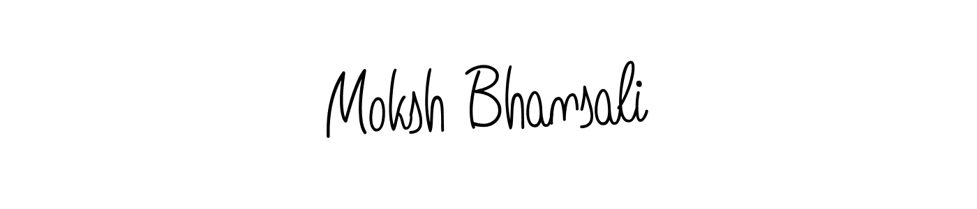 How to Draw Moksh Bhansali signature style? Angelique-Rose-font-FFP is a latest design signature styles for name Moksh Bhansali. Moksh Bhansali signature style 5 images and pictures png