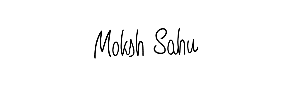 Check out images of Autograph of Moksh Sahu name. Actor Moksh Sahu Signature Style. Angelique-Rose-font-FFP is a professional sign style online. Moksh Sahu signature style 5 images and pictures png