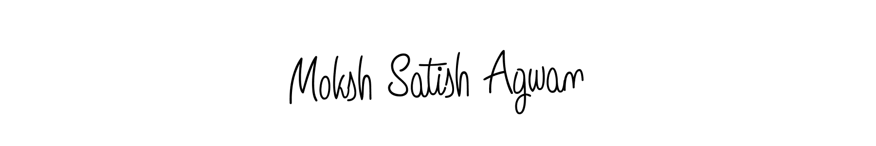 Make a beautiful signature design for name Moksh Satish Agwan. Use this online signature maker to create a handwritten signature for free. Moksh Satish Agwan signature style 5 images and pictures png