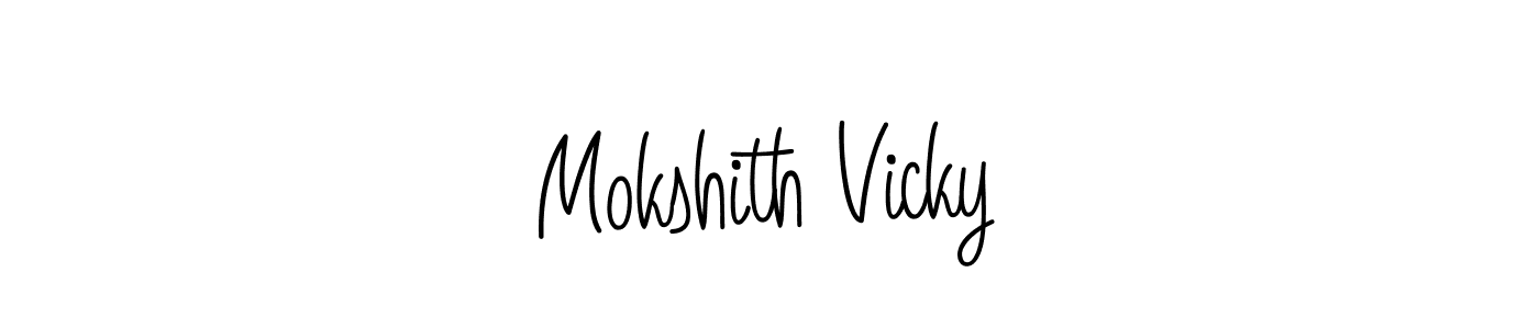 Here are the top 10 professional signature styles for the name Mokshith Vicky. These are the best autograph styles you can use for your name. Mokshith Vicky signature style 5 images and pictures png