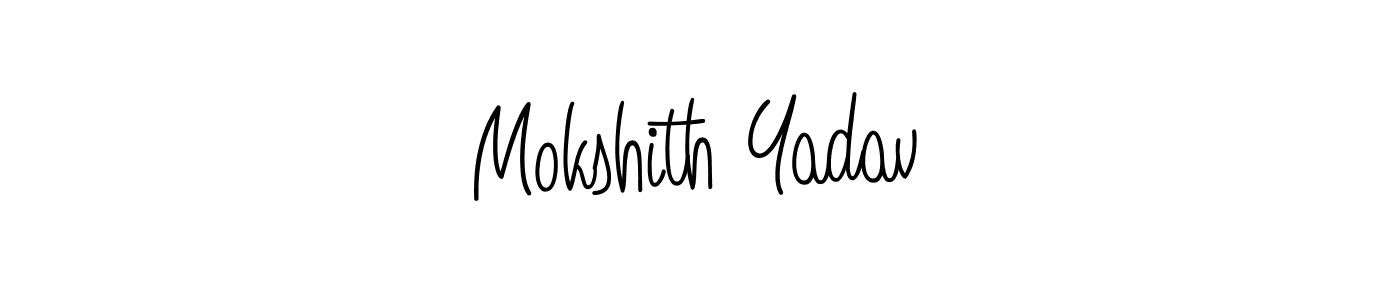 Once you've used our free online signature maker to create your best signature Angelique-Rose-font-FFP style, it's time to enjoy all of the benefits that Mokshith Yadav name signing documents. Mokshith Yadav signature style 5 images and pictures png