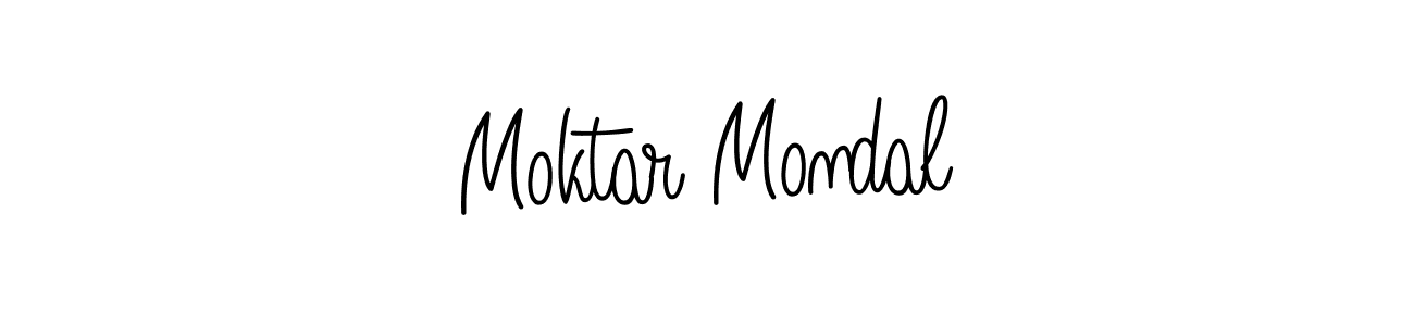 Moktar Mondal stylish signature style. Best Handwritten Sign (Angelique-Rose-font-FFP) for my name. Handwritten Signature Collection Ideas for my name Moktar Mondal. Moktar Mondal signature style 5 images and pictures png
