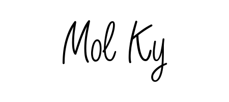 Create a personalized artistic stamp with Mol Ky in Angelique-Rose-font-FFP font. Perfect for visual artists, designers, and influencers. Mol Ky signature style 5 images and pictures png