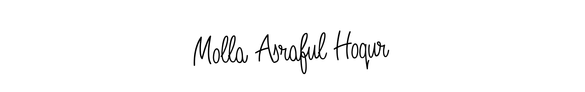 It looks lik you need a new signature style for name Molla Asraful Hoqur. Design unique handwritten (Angelique-Rose-font-FFP) signature with our free signature maker in just a few clicks. Molla Asraful Hoqur signature style 5 images and pictures png