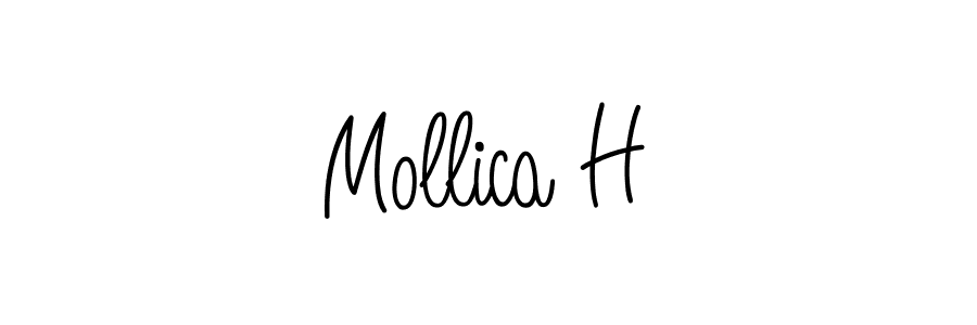 Create a beautiful signature design for name Mollica H. With this signature (Angelique-Rose-font-FFP) fonts, you can make a handwritten signature for free. Mollica H signature style 5 images and pictures png