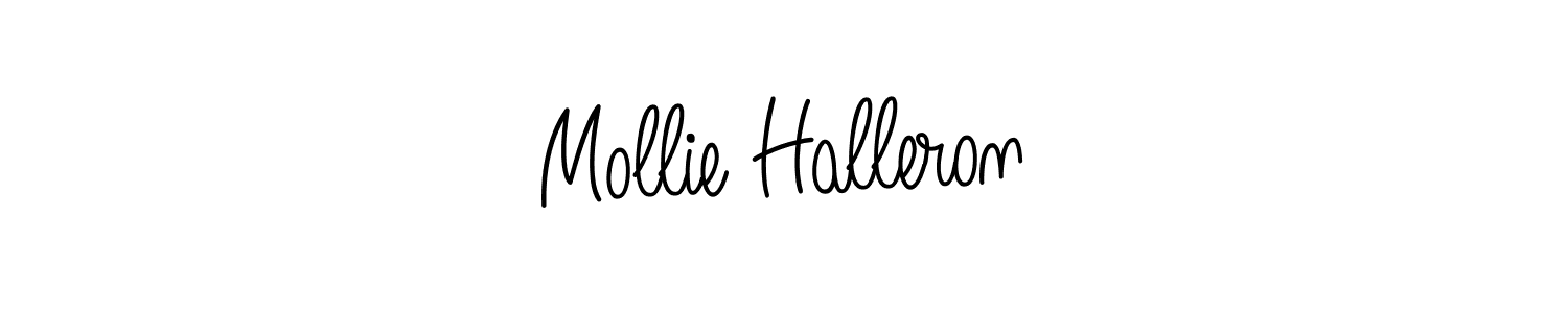 Mollie Halleron stylish signature style. Best Handwritten Sign (Angelique-Rose-font-FFP) for my name. Handwritten Signature Collection Ideas for my name Mollie Halleron. Mollie Halleron signature style 5 images and pictures png