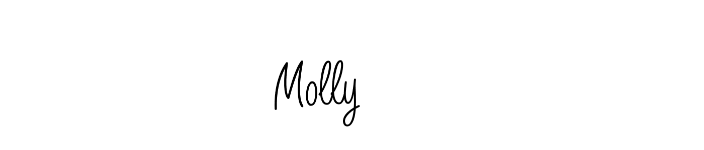 Design your own signature with our free online signature maker. With this signature software, you can create a handwritten (Angelique-Rose-font-FFP) signature for name Molly小丸子. Molly小丸子 signature style 5 images and pictures png