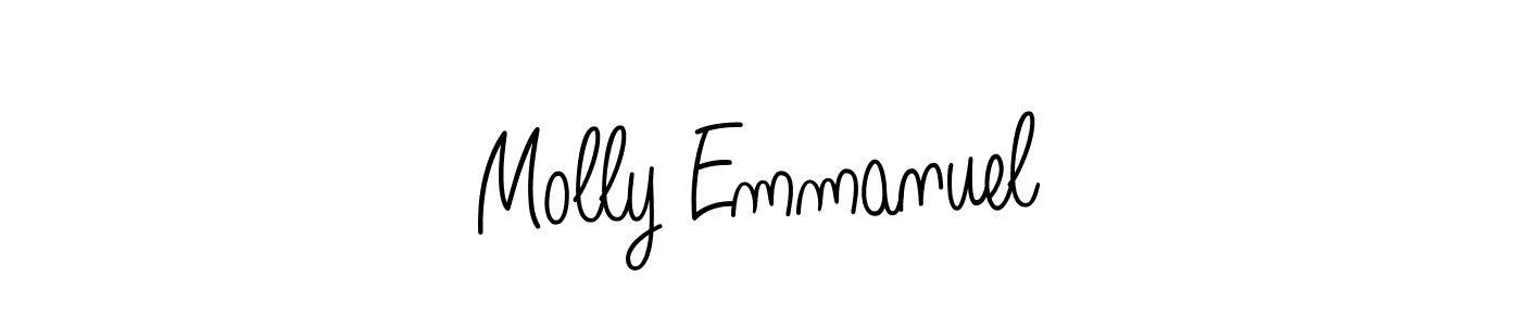 Make a beautiful signature design for name Molly Emmanuel. Use this online signature maker to create a handwritten signature for free. Molly Emmanuel signature style 5 images and pictures png