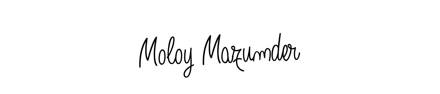 How to make Moloy Mazumder signature? Angelique-Rose-font-FFP is a professional autograph style. Create handwritten signature for Moloy Mazumder name. Moloy Mazumder signature style 5 images and pictures png