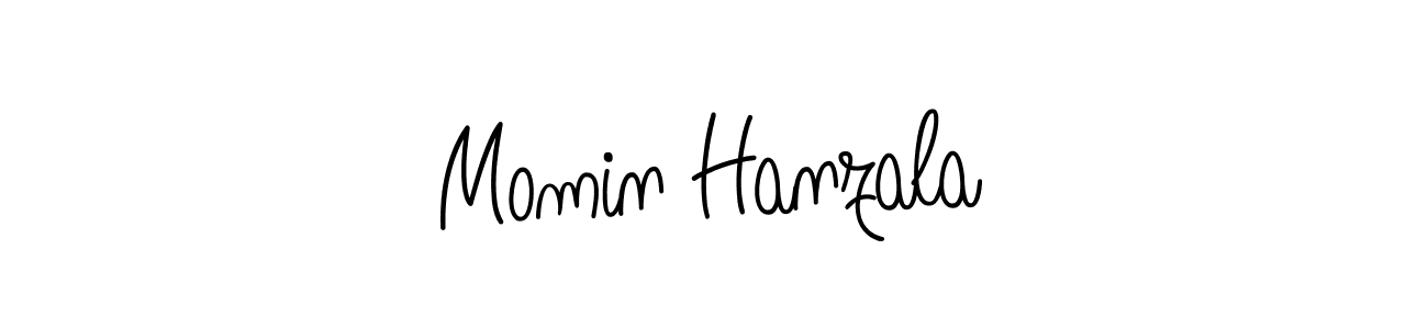 How to make Momin Hanzala name signature. Use Angelique-Rose-font-FFP style for creating short signs online. This is the latest handwritten sign. Momin Hanzala signature style 5 images and pictures png