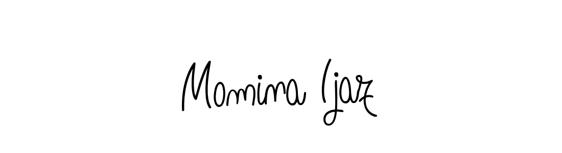 Design your own signature with our free online signature maker. With this signature software, you can create a handwritten (Angelique-Rose-font-FFP) signature for name Momina Ijaz. Momina Ijaz signature style 5 images and pictures png