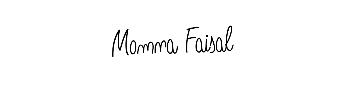 Angelique-Rose-font-FFP is a professional signature style that is perfect for those who want to add a touch of class to their signature. It is also a great choice for those who want to make their signature more unique. Get Momna Faisal name to fancy signature for free. Momna Faisal signature style 5 images and pictures png